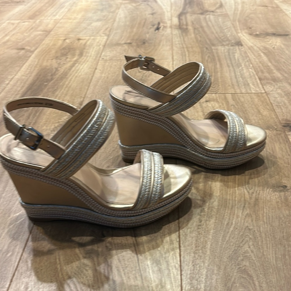Antonio Melani metallic wedges